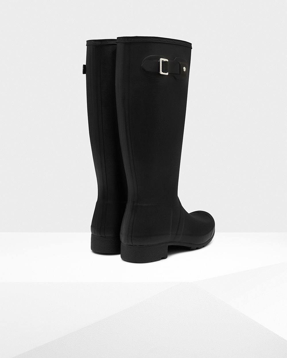 Womens Hunter Tall Rain Boots Black - Original Tour Foldable - 7381405-QG